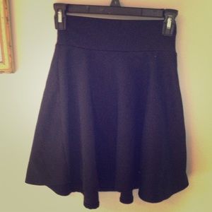 Black skater skirt