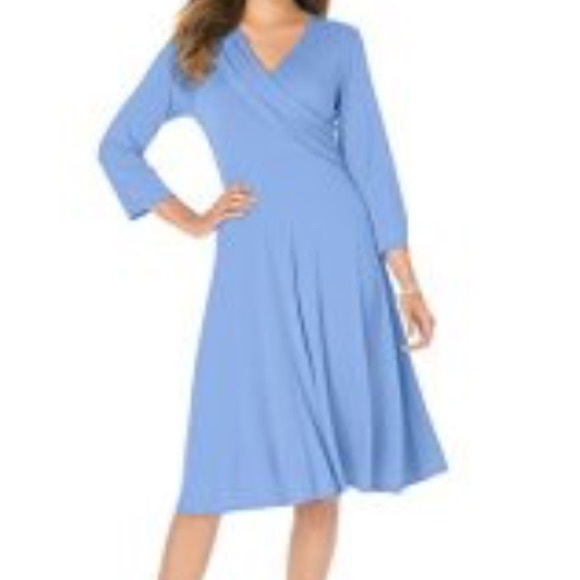 🎉HP! 🎉 Jessica London Drape Front Dress - Picture 3 of 4