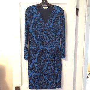 Flattering faux wrap dress