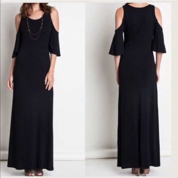 Cold shoulder maxi dress 1 HOUR SALE - Picture 3 of 4
