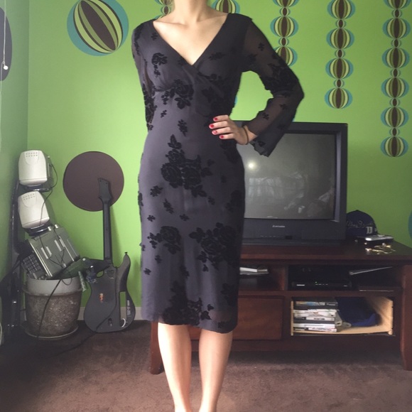 Black cocktail dress