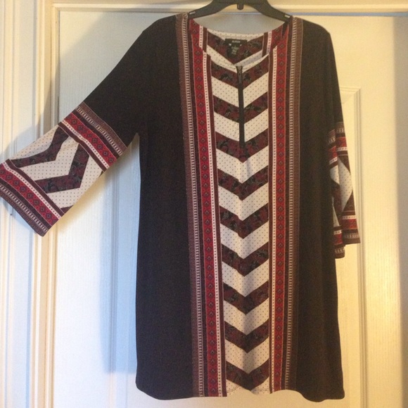 Alfani Tops - Alfani Patterned Tunic