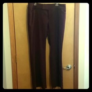 Cranberry tweed pants