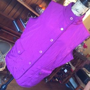 Talbots Purple Vest