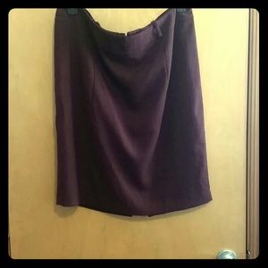 Cranberry tweed pencil skirt