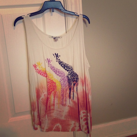 American Rag tye-dye giraffe tank top