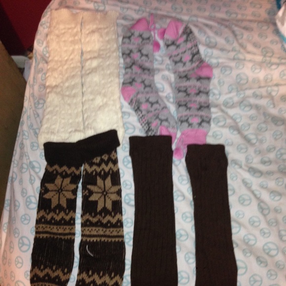 Brand new leg warmers and boot socks