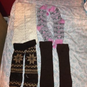 Brand new leg warmers and boot socks
