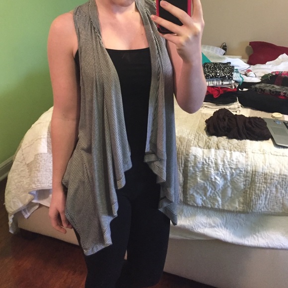 Black and white striped