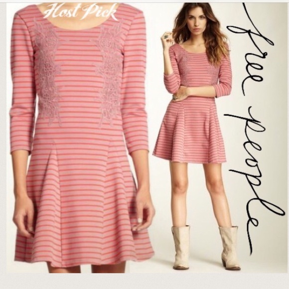 Free People Dresses & Skirts - Free People Nautical & Knotty Berry Blush Dress