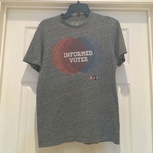 Urban outfitters Informed Voter tee shirt (NPR)