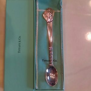 Authentic Tiffany baby spoon baseball