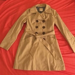 Khaki trench coat