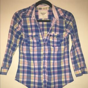 Plaid button down