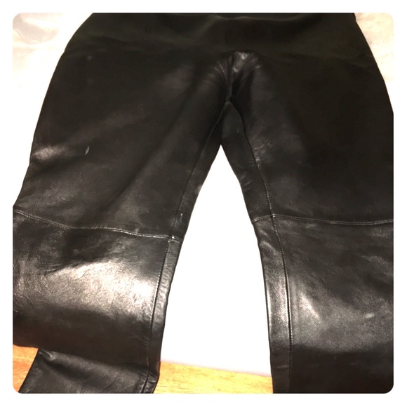 REAL leather pants. Lined. Size 20 or 22
