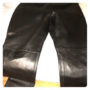 REAL leather pants. Lined. Size 20 or 22