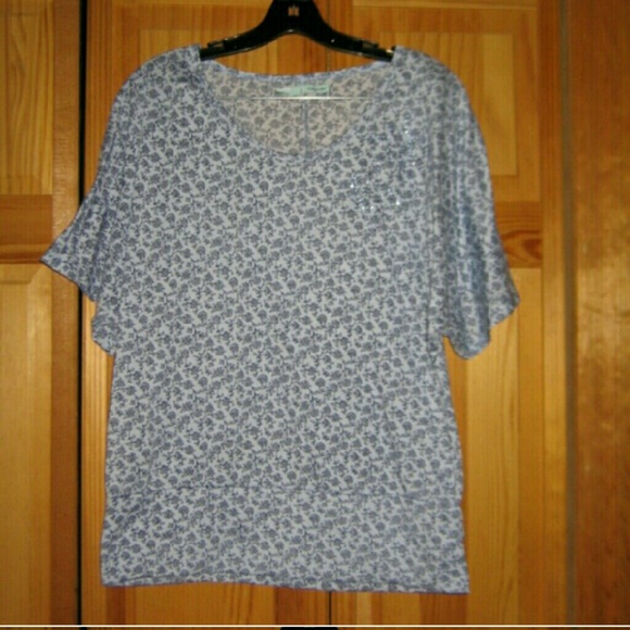 Maurices Blue Floral Shirt