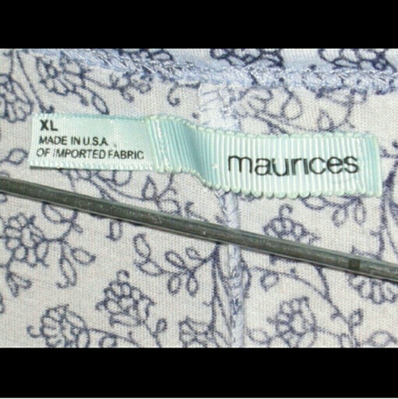 Maurices Blue Floral Shirt - Picture 4 of 4