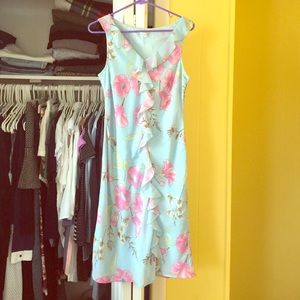 V-neck chiffon dress APART