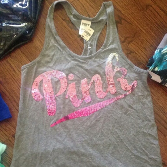 **SOLD**Victoria's secret Pink Ombre Grey Tank