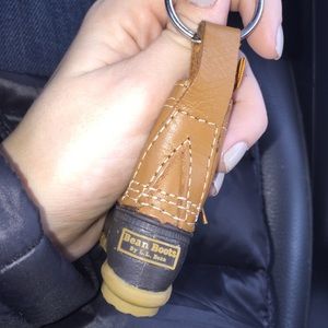 LL Bean mini bean boot keychain