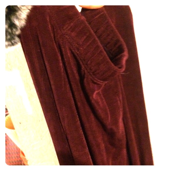 Beautiful slinky long Maroon maxi length skirt