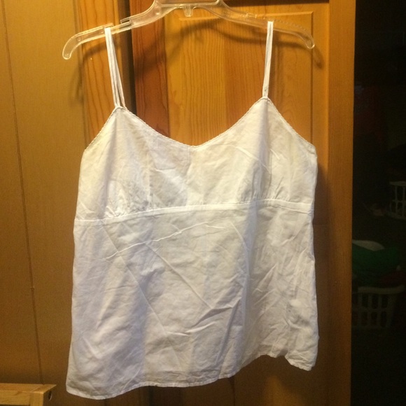 White tank- adjustable straps