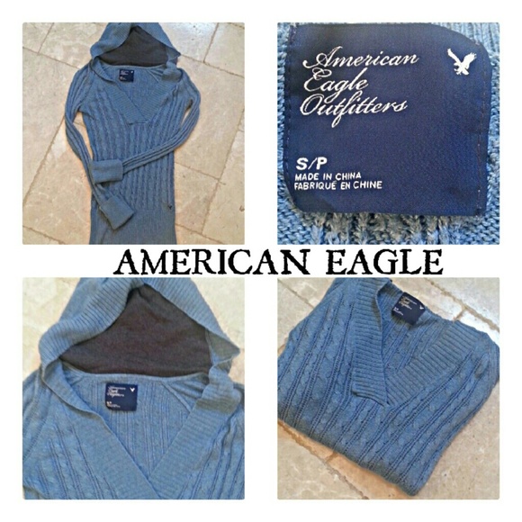 American Eagle Outfitters Sweaters - FINAL PRICE AMERICAN EAGLE CABLE SWEATER HOODIE