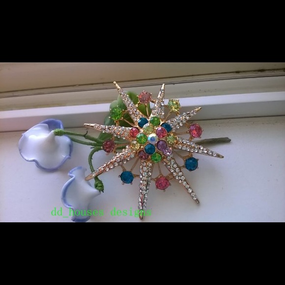 Starfish pin-multiple colours - Picture 1 of 3
