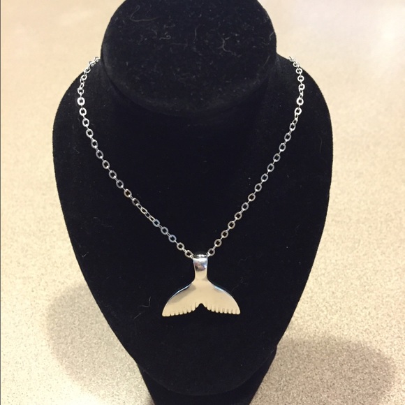 Mine Jewelry Jewelry -  Silver hand dipped Whales Tail /mermaid Tail