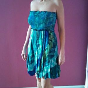 Handmade strapless fun dress