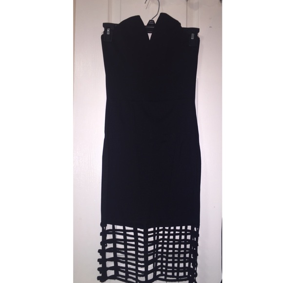 Black fitted beautiful tube top dress❤️