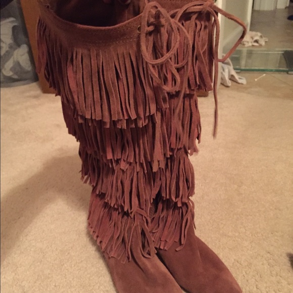 Michael Kors Fringed Boots Like New