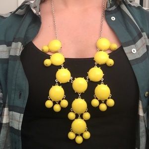 Yellow bubble necklace