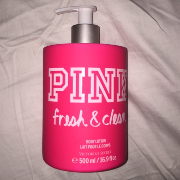 fresh and clean pink lotion