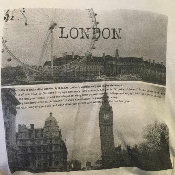 F21 Cotton London Cropped Top - Picture 3 of 4