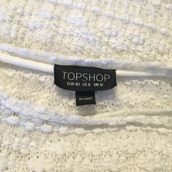 Topshop Floral Lace Crop Top - Picture 3 of 4