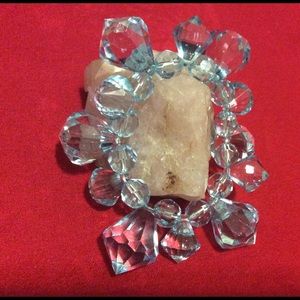 Stunningly unique turquoise crystal bracelet