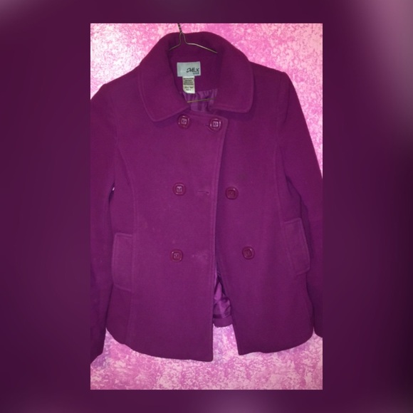 Plum Colored Peacoat