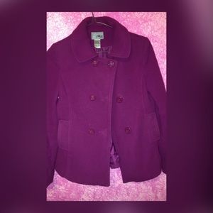 Plum Colored Peacoat