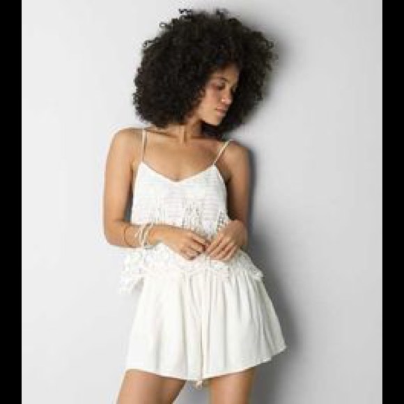 American Eagle Outfitters Dresses & Skirts - AEO. Crocheted Front Romper 8$ FInAL PRICE DROP‼️