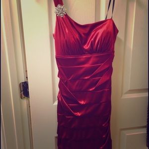 The Perfect Prom Dress!Brand new Red Silk Dress