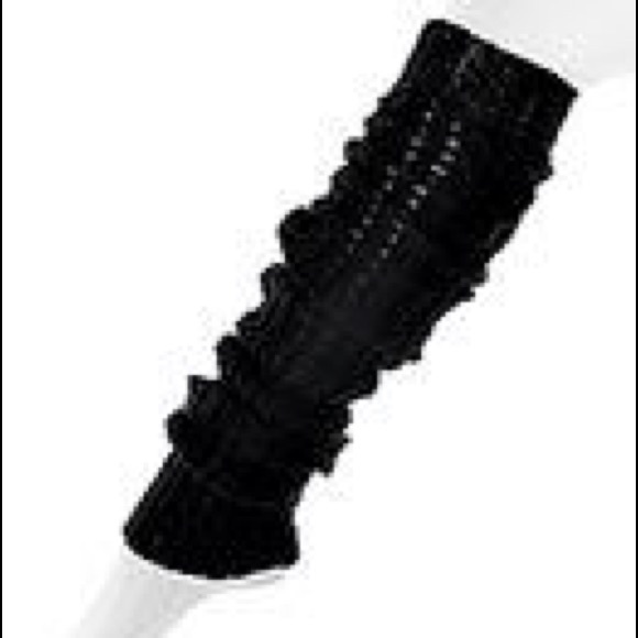 Black Knit Leg Warmers
