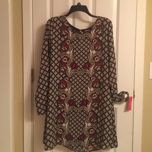 Dress red black grey Beautiful