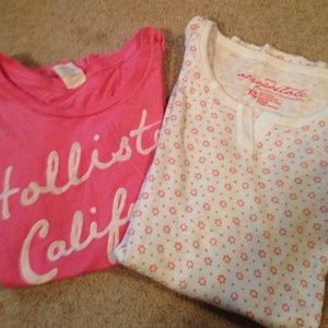 Bundle short sleeve Hollister/long sleeve Aero