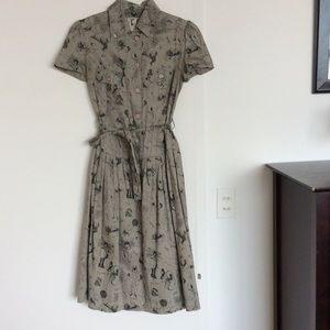 Designer dress with cool pattern