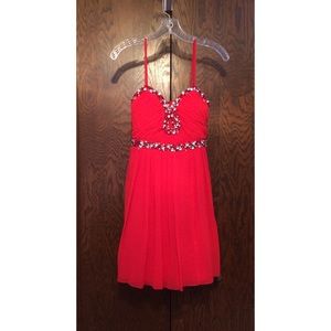 Beautiful Red Homecoming/Prom Dress Size 9