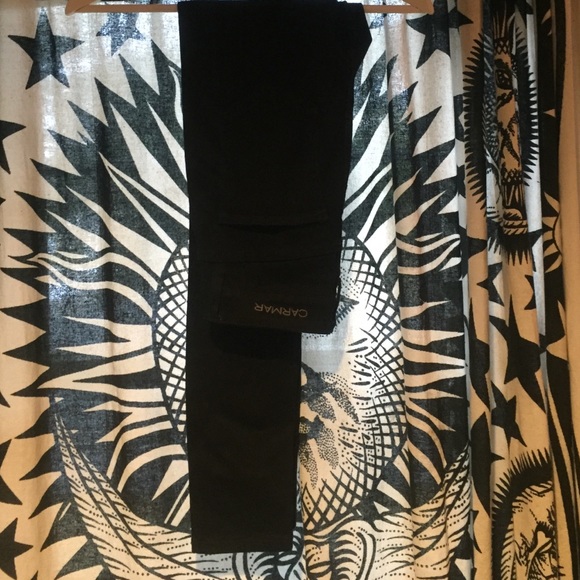 Black carmar rayon high rise denim