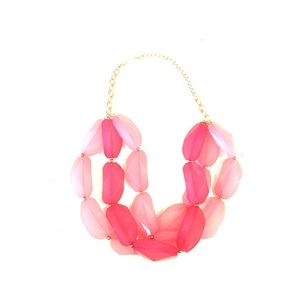 Pink statement necklace