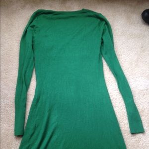 bcbg green sweater dress